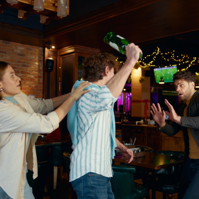 Bar altercation involving alcohol and crowd control