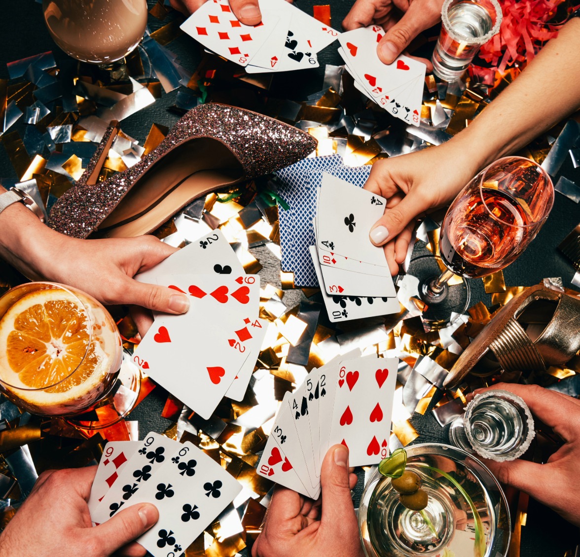 Casino nightlife and card game scene