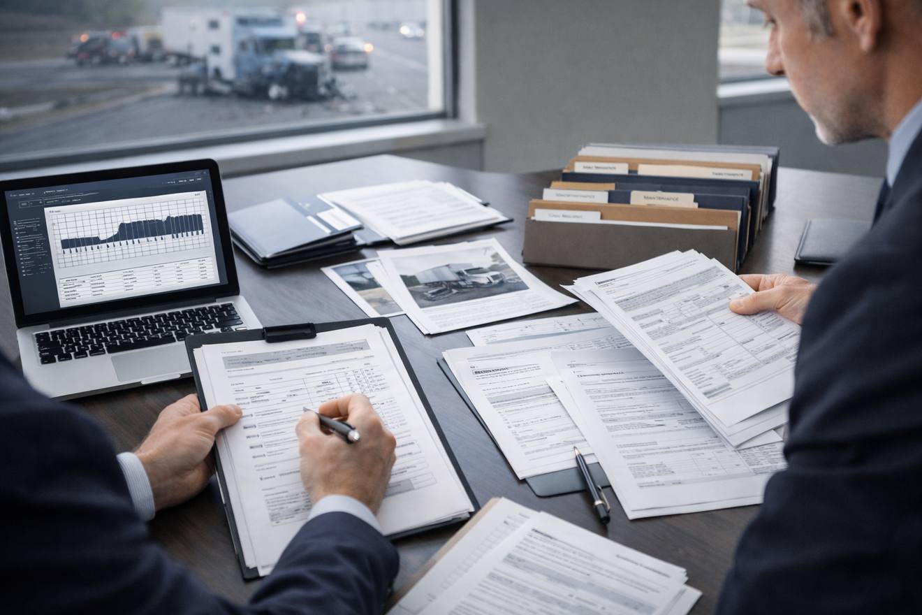 Critical evidence review for a garbage truck accident case