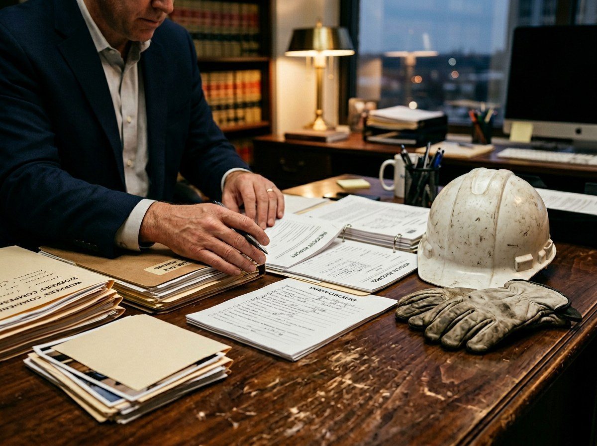 Legal review of workplace injury documents and evidence