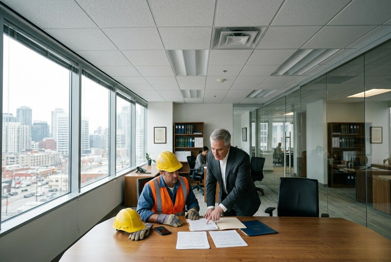 Worker preserving details after a workplace injury