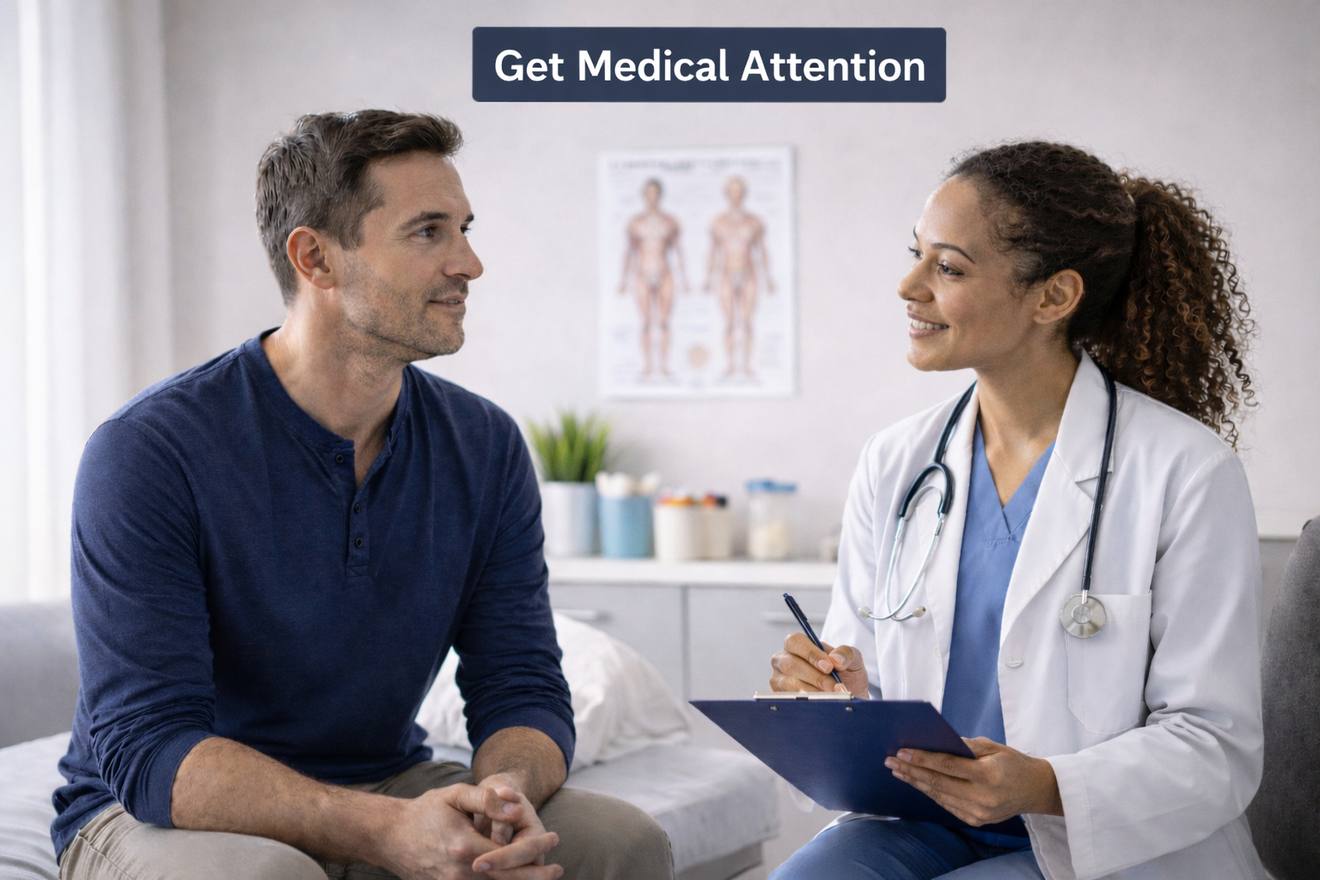 Medical follow-up appointment after an injury